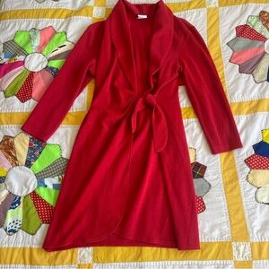 Elegant Red Wrap Dress